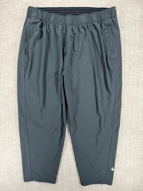 Nike Black Dri-Fit Essential 7/8 Running Pants Plus Size 1X Cropped
